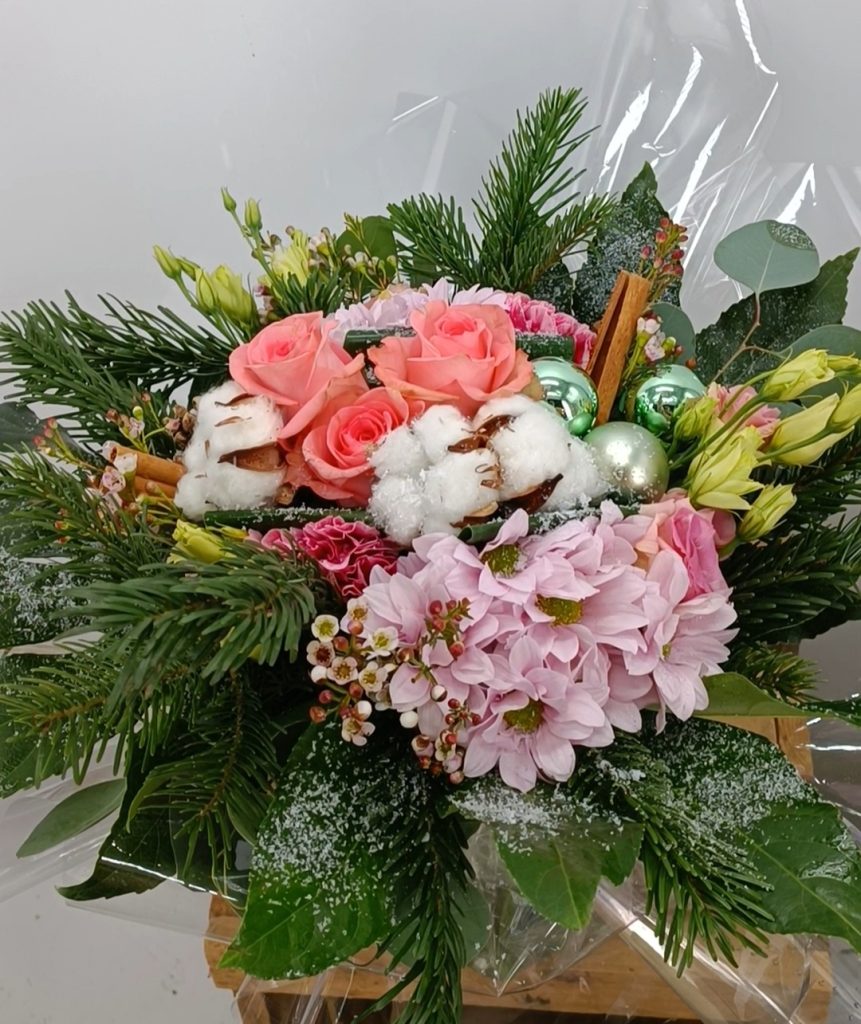 Bouquet aux couleurs douces et tendres.