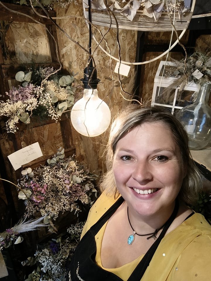 préparation d'atelier floral