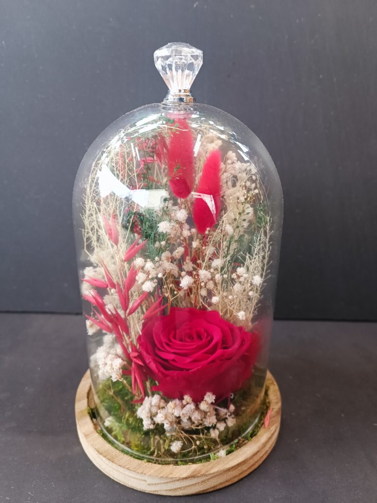 Cloche rose rouge