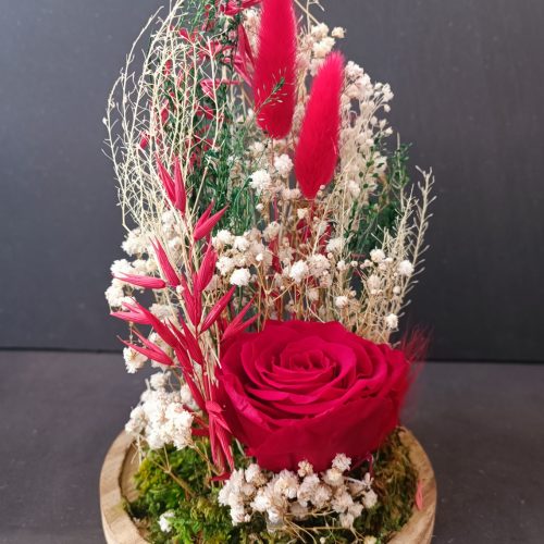 Cloche rose rouge