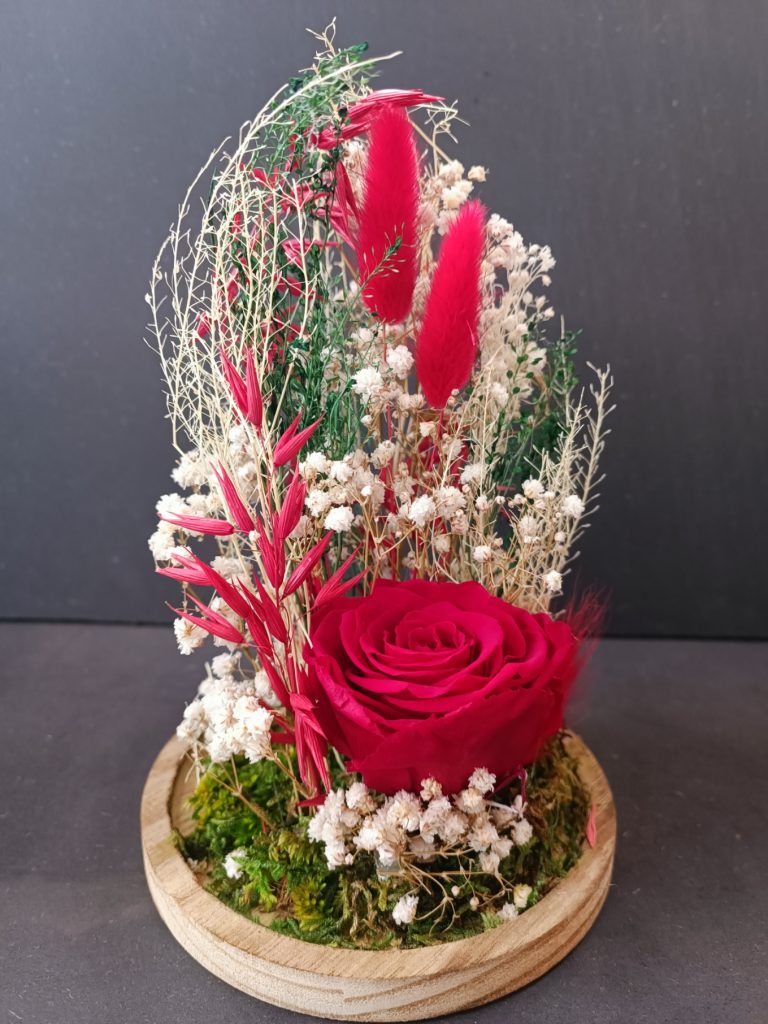 Cloche rose rouge