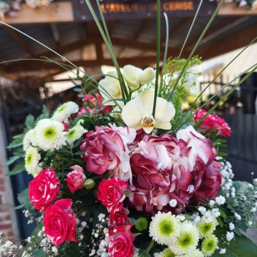 Bouquet rose et blanc